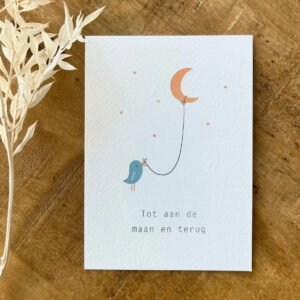 Troostkaart - Tot aan de maan en terug