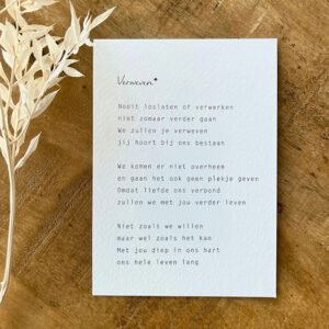 Troostkaart - Verweven