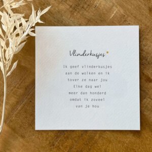 Troostkaart - Vlinderkusjes