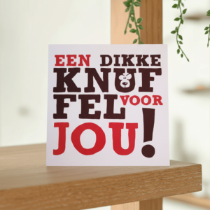 Wenskaart - Een-dikke-knuffel-voor-jou