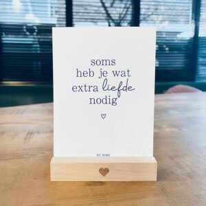 Troostkaart - Soms heb je wat extra liefde nodig