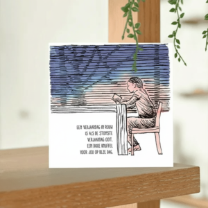 Wenskaart - Verjaardag-in-rouw