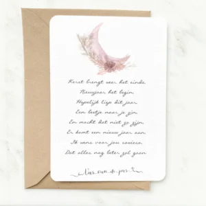 Wenskaart Vers Van De Pers - kerst brengt weer het einde