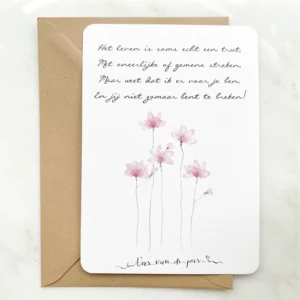 Wenskaart Vers Van De Pers - life s a bitch