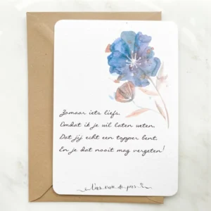 Wenskaart Vers van de Pers - zomaar iets liefs