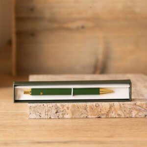 Balpen met hartje - rozemarijn