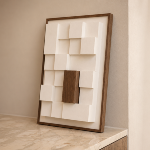 Kunstwerk met mini urne Laatste Huis